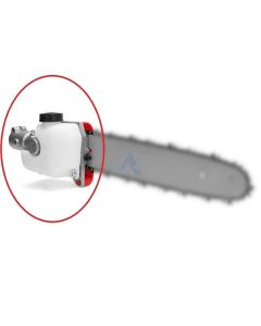 Universal Bevel Gear Box Head for Pole Saws 26mm tube, 7 teeth, 8mm shaft