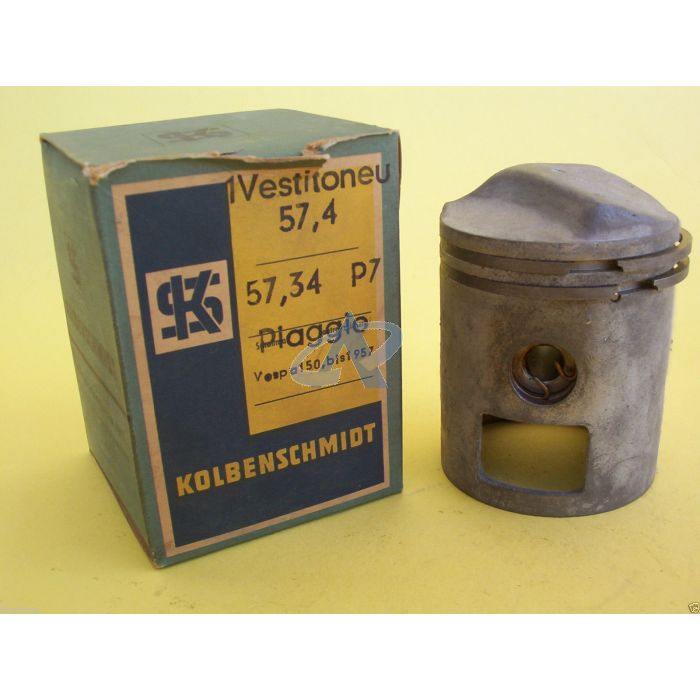Piston Kit for PIAGGIO Vespa 150 till 1957 (57.4mm) Oversize by Kolbenschmidt