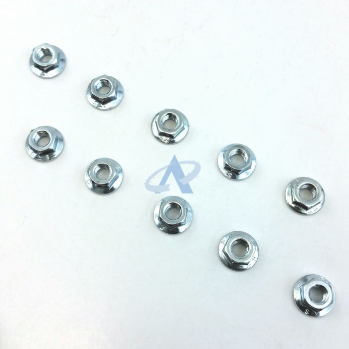 Hexagon Nuts M5-8 w/ lock for STIHL Machines [#92162610700] - 10pcs